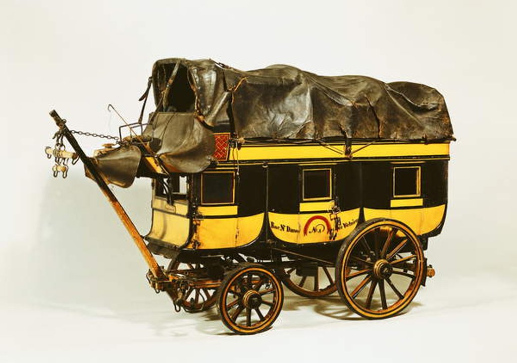 Detail of Model of a forty seat omnibus by French School