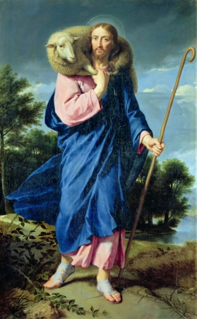Detail of The Good Shepherd, c.1650-60 by Philippe de Champaigne