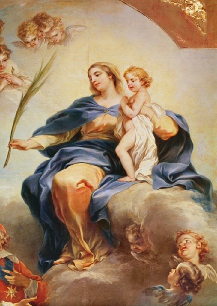 Detail of Louis XIII dedicating the Church of Notre-Dame-des-Victoires to the Virgin in 1629 by Carle van Loo