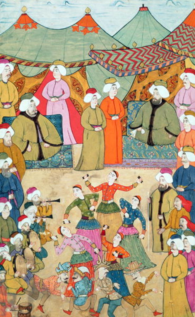 Detail of A Dance for the Pleasure of Sultan Ahmet III from the 'Surnama', 1720 by Ottoman School