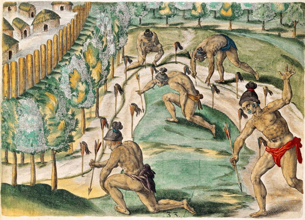 Detail of The Method of Declaring War by Jacques (1533-88) (after) Le Moyne