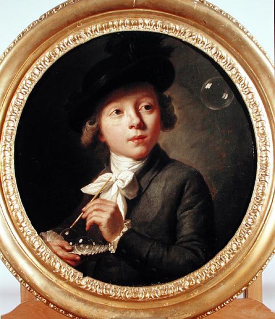 Detail of Soap Bubbles, 1784 by Johann Melchior Joseph Wyrsch or Wursch