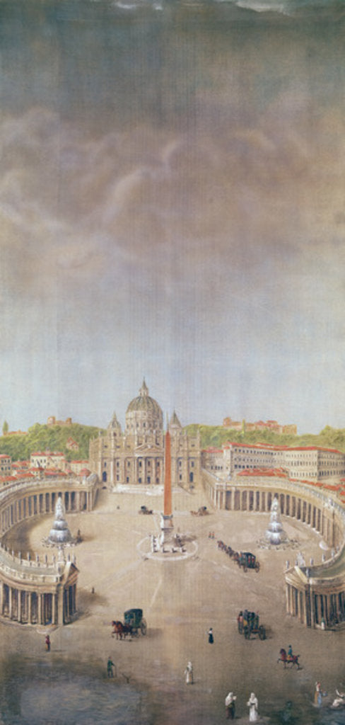 Detail of View of St. Peter's, Rome by Auguste Simon Garneray