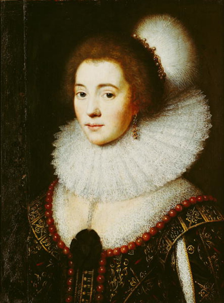 Detail of Amalia van Solms by Michiel Jansz. van Miereveld