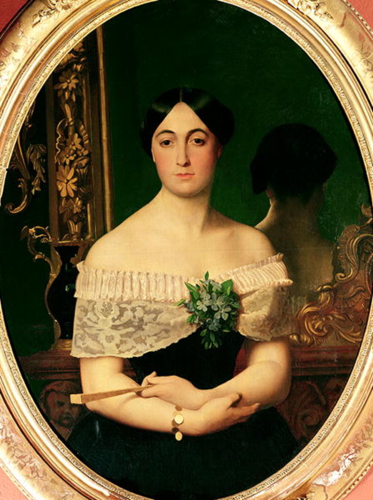 Detail of Portrait of Marianne Elisa Birch, 19th century by Jean Leon Gerome