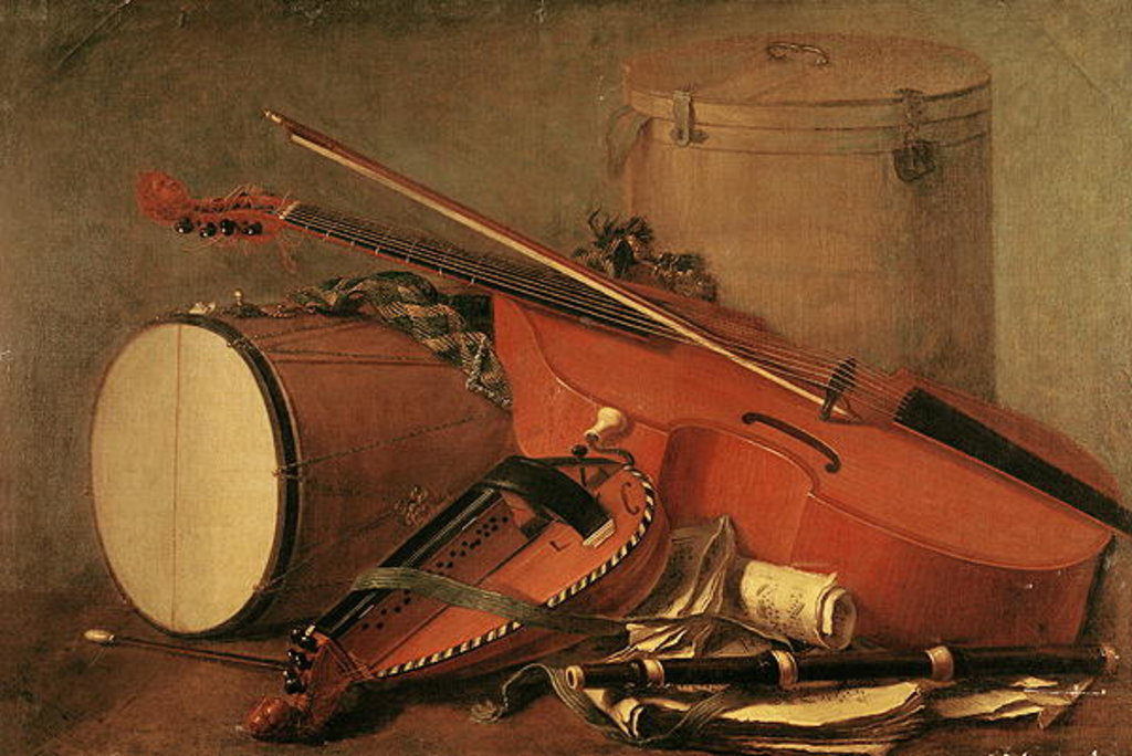 Detail of Musical Instruments by Henri Horace Roland de la Porte