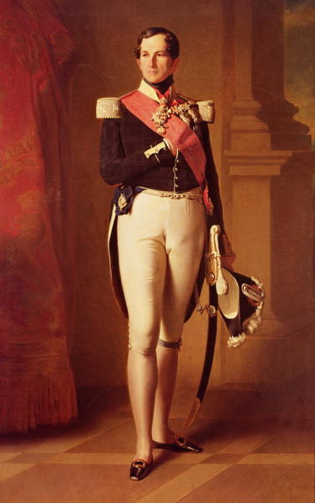 Detail of Leopold I c.1846 by Franz Xaver (after) Winterhalter