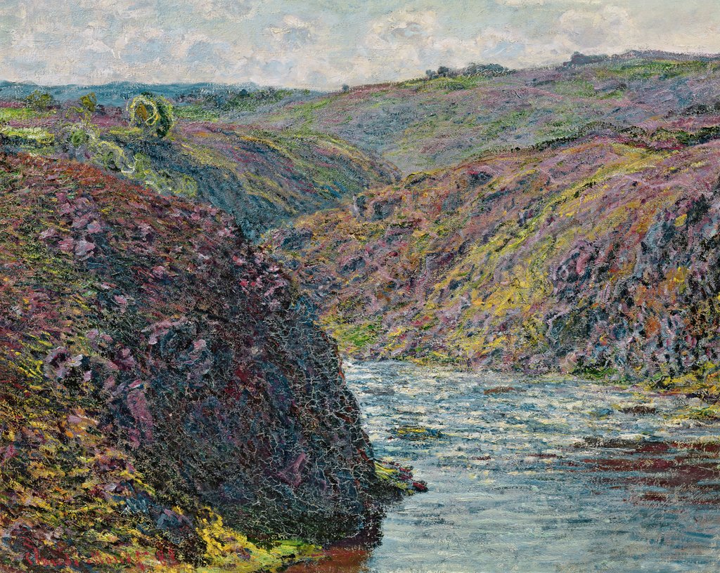 Detail of Ravines of the Creuse at the End of the Day, 1889 by Claude Monet