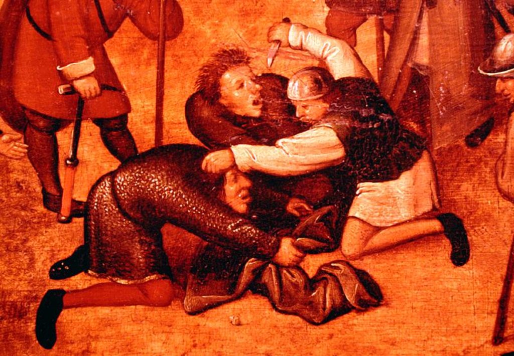 Detail of The Crucifixion by Pieter the Younger Brueghel