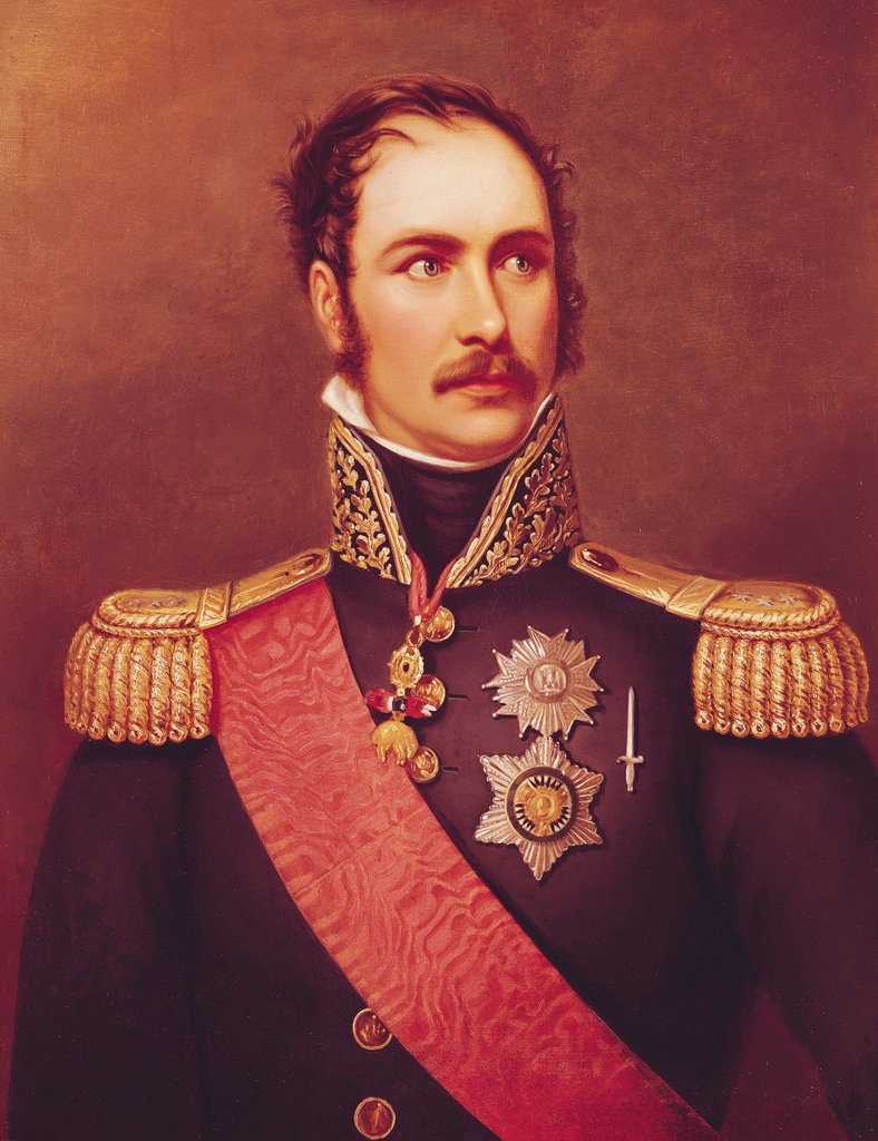 Detail of Portrait of Prince Eugene de Beauharnais Viceroy of Italy and Duke of Leuchtenberg by Jacques Louis (workshop of) David