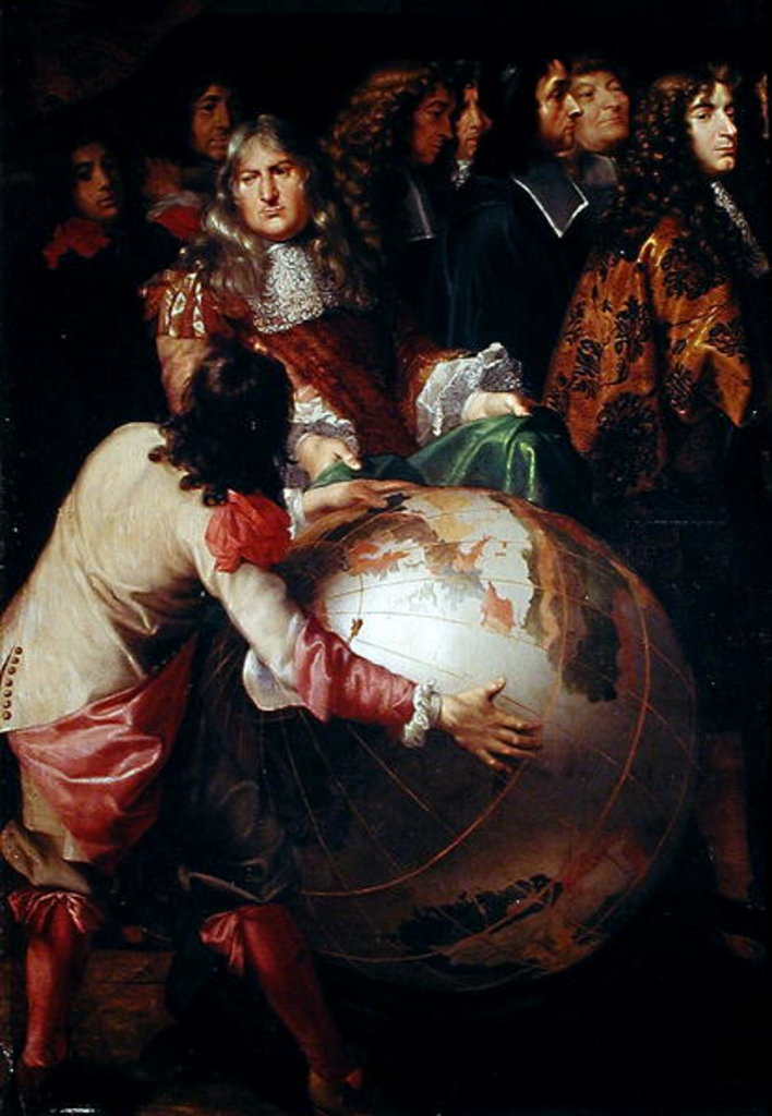 Detail of Jean-Baptiste Colbert Presenting the Members of the Royal Academy of Science to Louis XIV by Henri Testelin