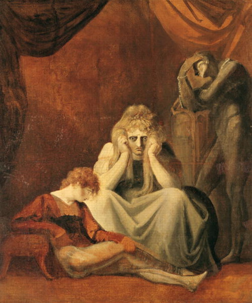 Detail of Here I and Sorrow Sit by Henry Fuseli