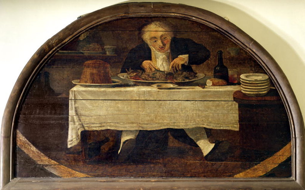 Detail of Au Gourmand by Philibert Louis Debucourt