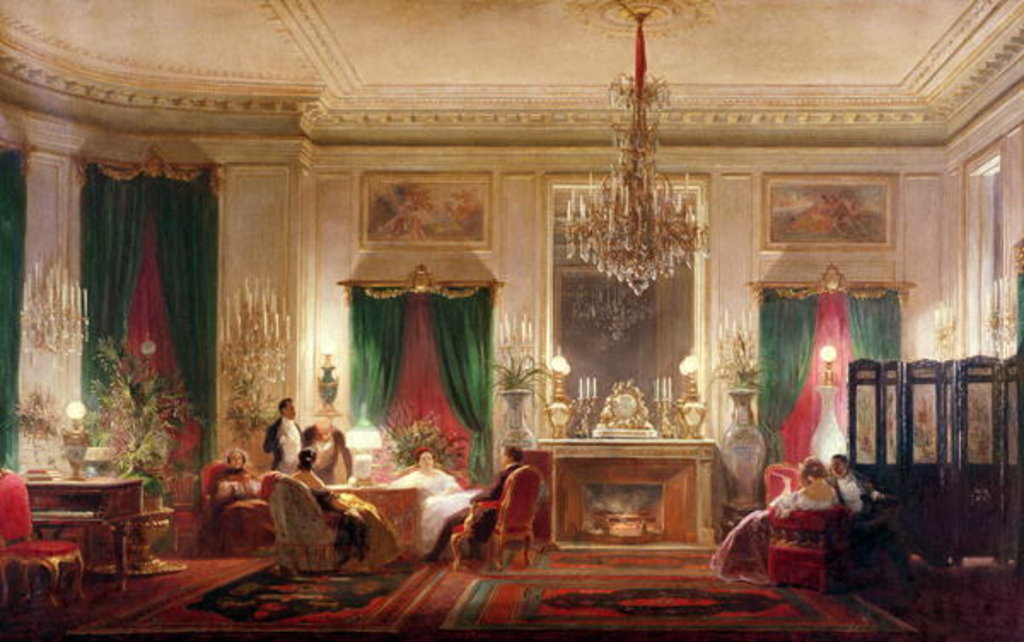 Detail of Salon of Princess Mathilde Bonaparte Rue de Courcelles, Paris, 1859 by Charles Giraud