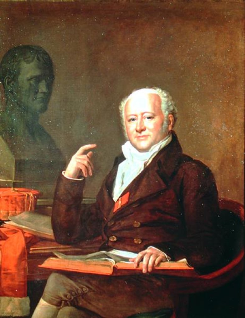 Detail of Portrait of Jean Nicolas Corvisart des Marets 1809 by Anicet-Charles Lemonnier