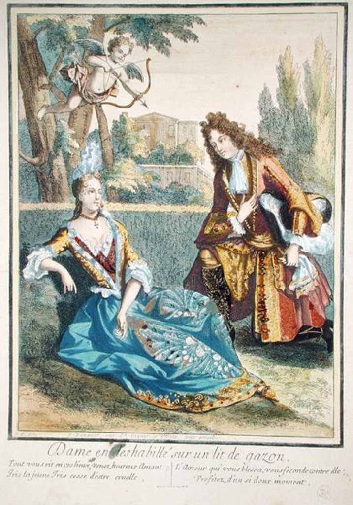 Detail of A Woman Seated on the Grass by Bonnart