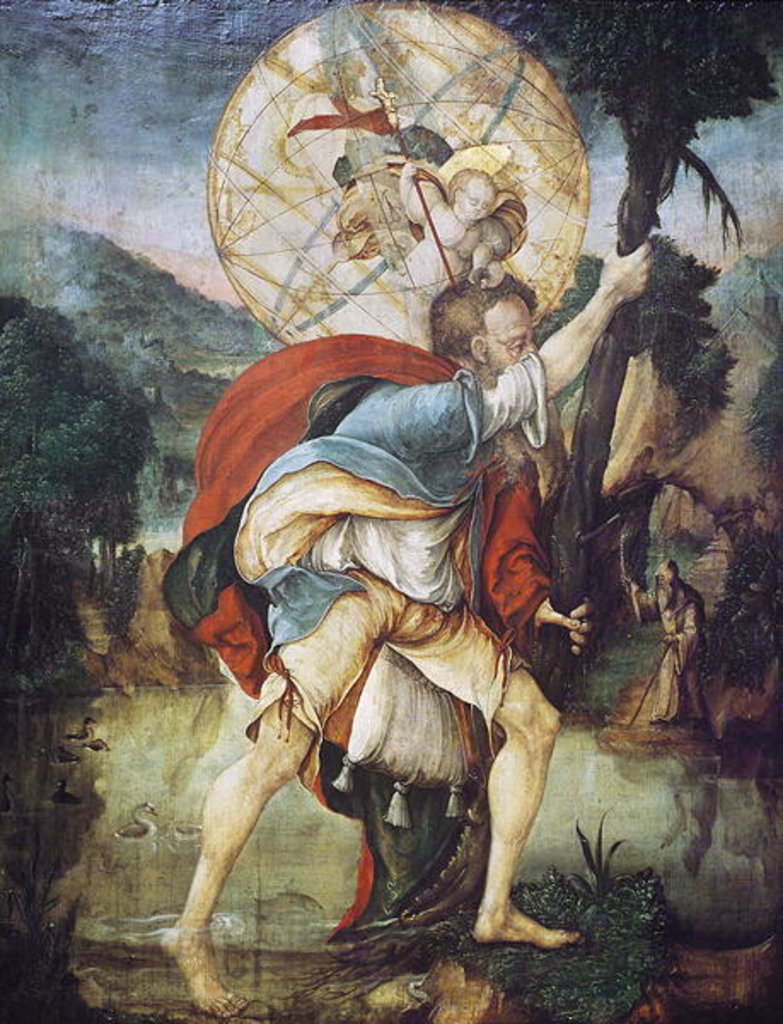 Detail of St. Christopher Carrying the Christ Child by Master of Messkirch