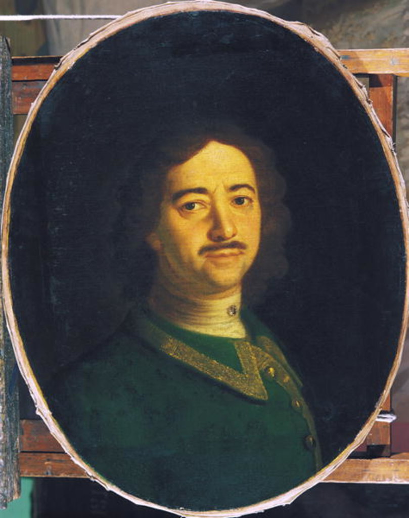 Detail of Portrait of Peter the Great by Ivan Nikitich Nikitin