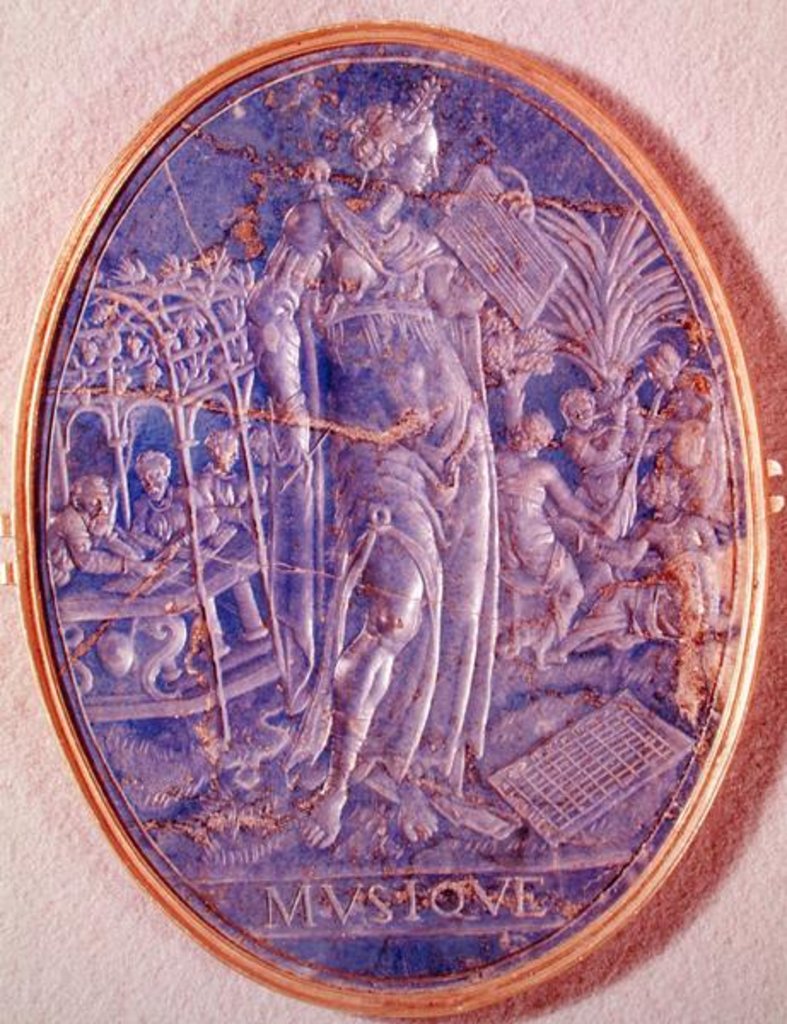 Detail of Relief depicting an Allegory of Music by French School