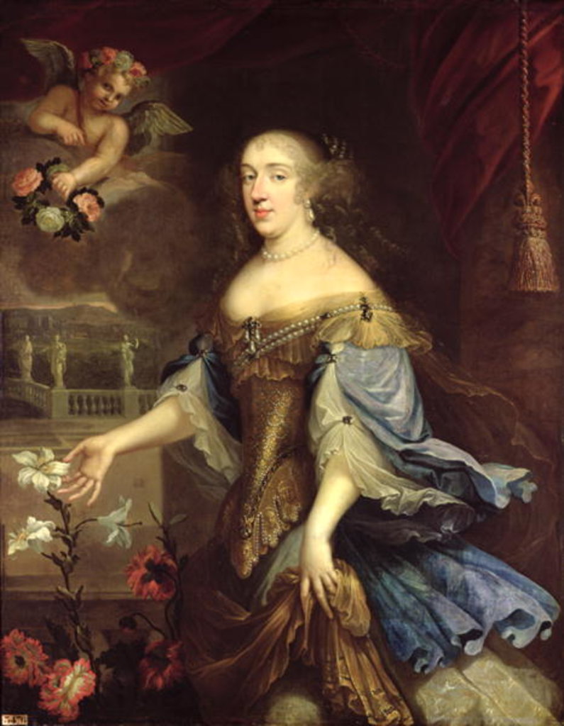 Detail of Anne-Marie-Louise d'Orleans Duchess of Montpensier, after 1662 by Pierre Mignard