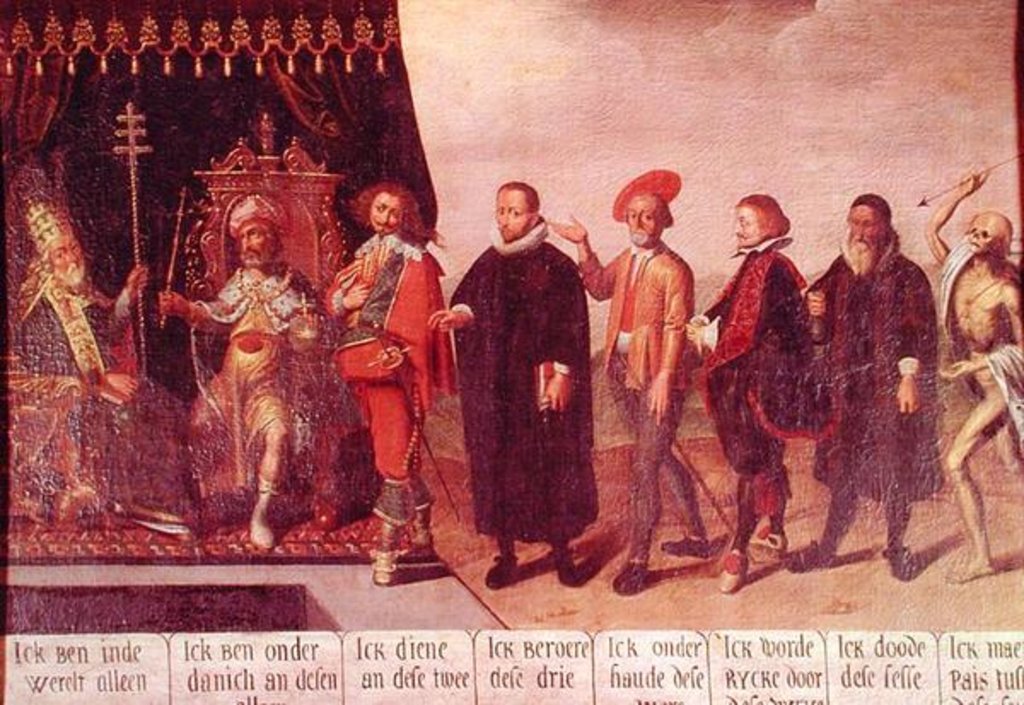 Detail of The Pope and Death by Flemish School