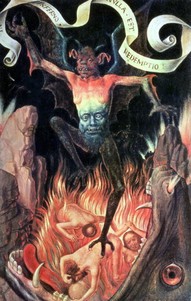 Detail of Hell, right hand panel from the Triptych of Earthly Vanity and Divine Salvation, c.1485 by Hans Memling