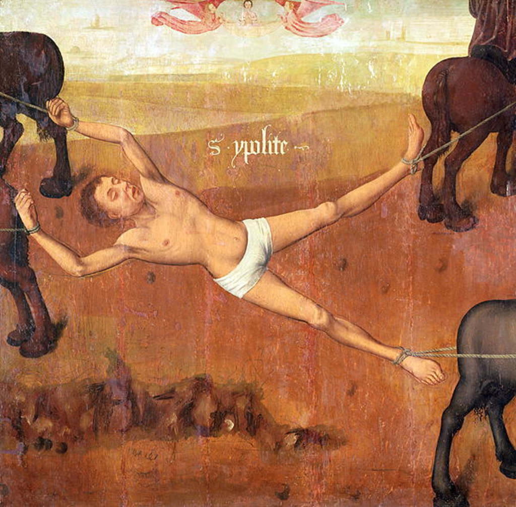 Detail of Martyrdom of St. Hippolytus by French School