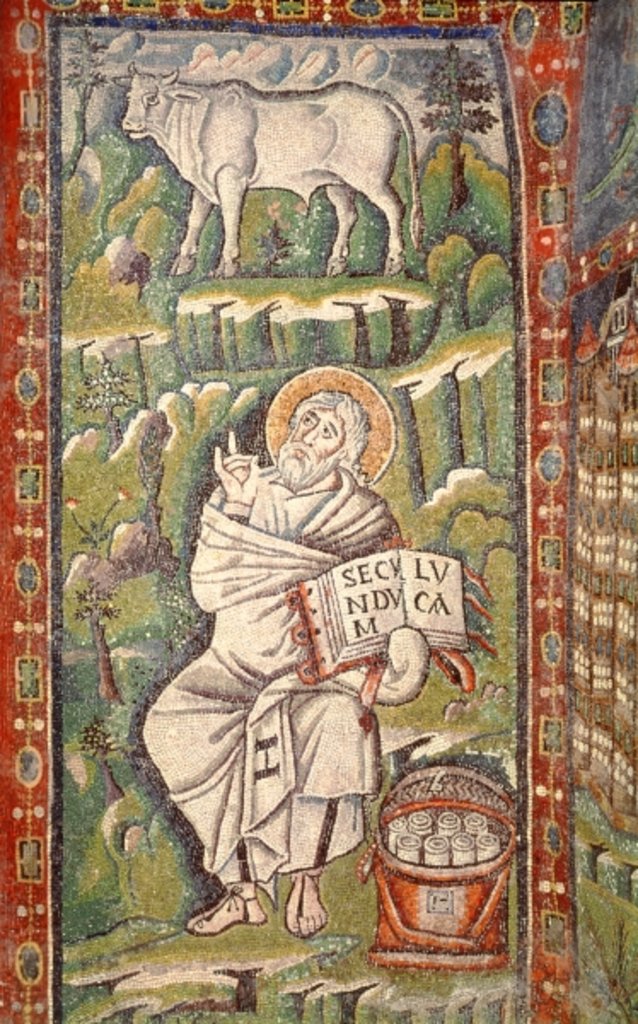 Detail of St. Luke the Evangelist by Byzantine School