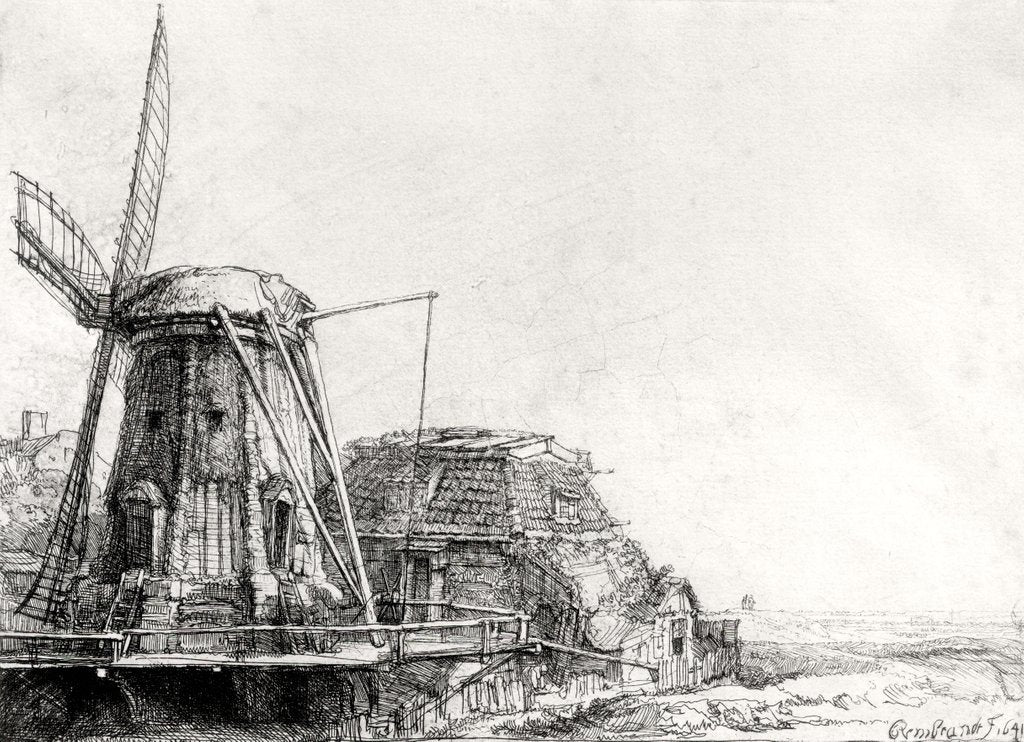 Detail of The Mill, 1641 by Rembrandt Harmensz. van Rijn