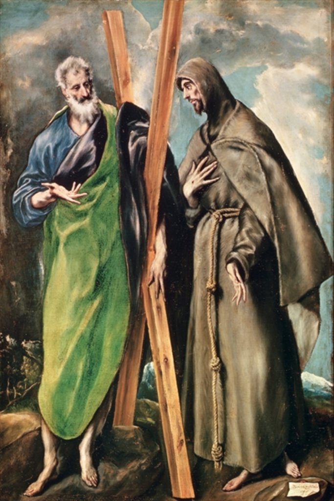 Detail of SS. Andrew and Francis of Assisi, after 1576 by El Greco