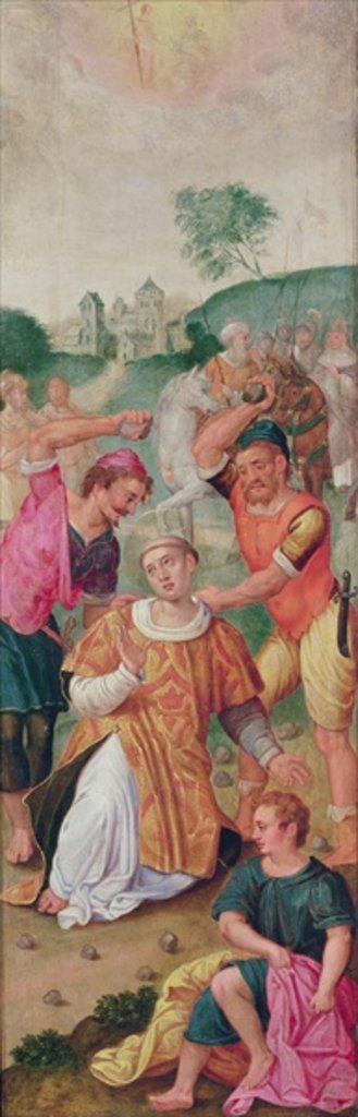 Detail of The Stoning of St. Stephen by French School