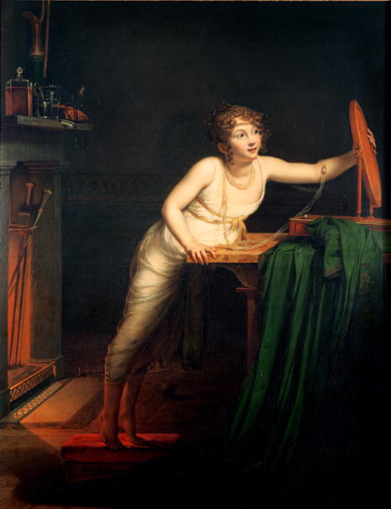 Detail of The First Sense of Coquetry, 1804 by Pauline Auzou