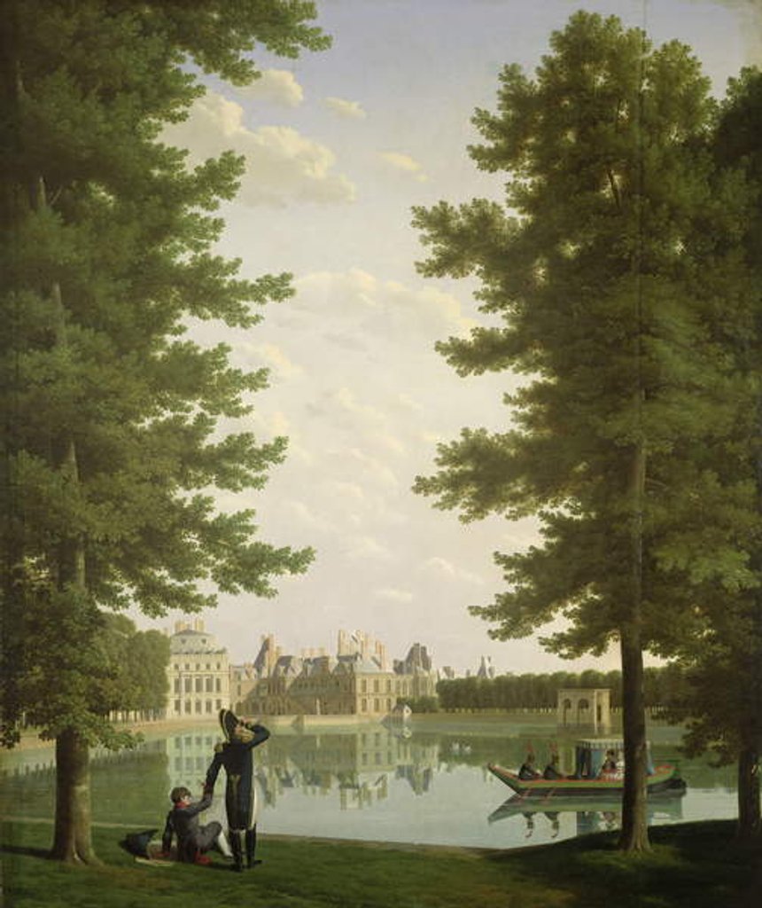 Detail of Napoleon I and Marie-Louise on the Carp Pond at Fontainebleau, 1810 by Jean Joseph & Boilly Louis Bidauld