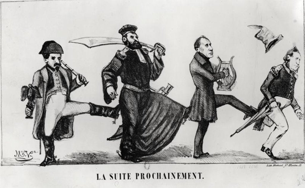 Detail of The Following Retinue, 20th December 1848 by French School