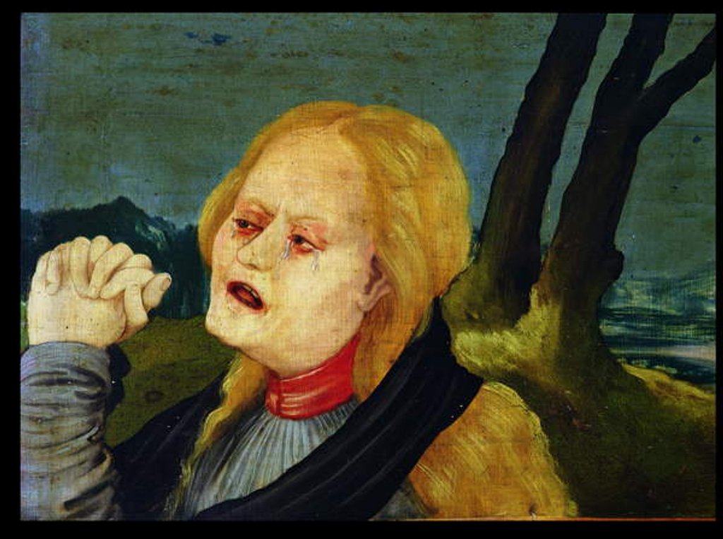 Detail of Mary Magdalene by Matthias Grunewald