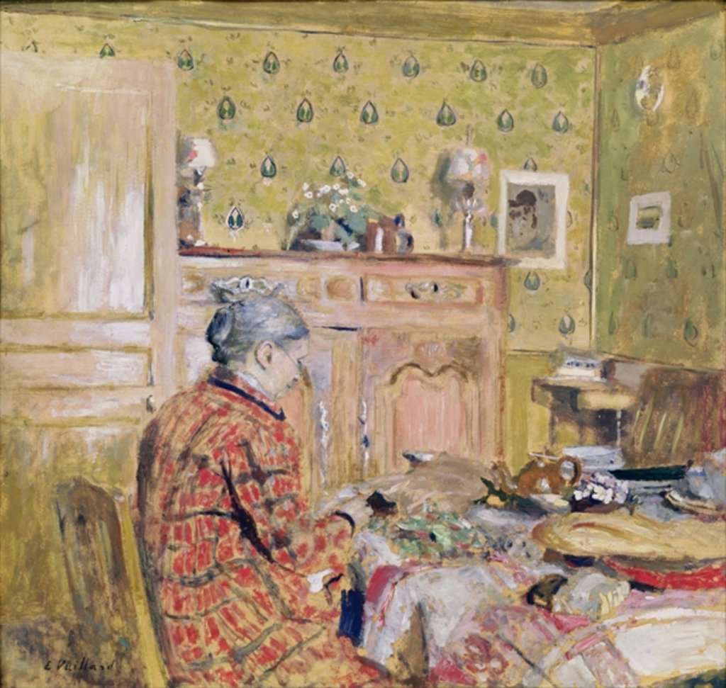 Detail of The Artist's Mother Taking Breakfast, 1899-1904 by Edouard Vuillard