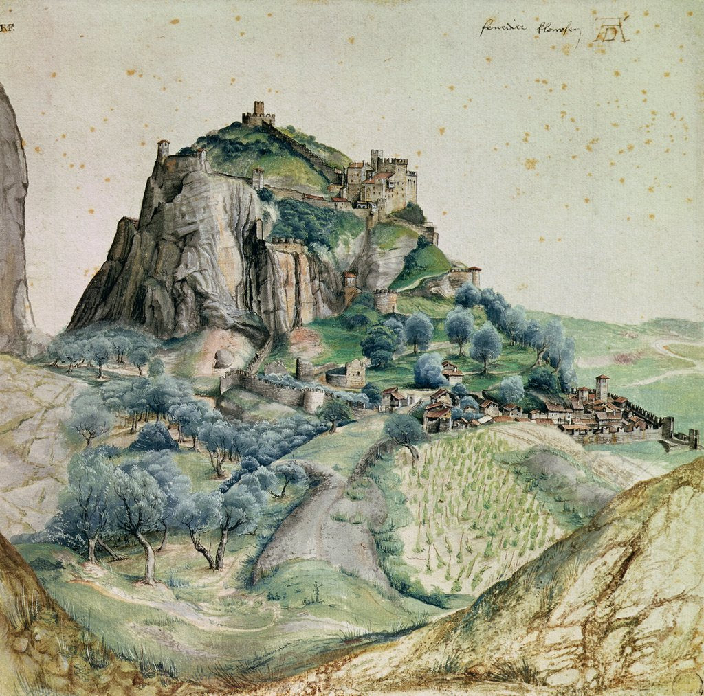 Detail of View of the Arco Valley in the Tyrol, 1495 by Albrecht Dürer or Duerer