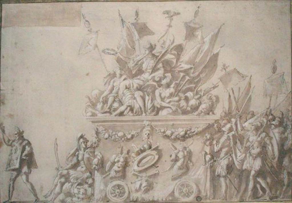 Detail of Triumphant Entry of Charles IX by Nicolo dell' Abate