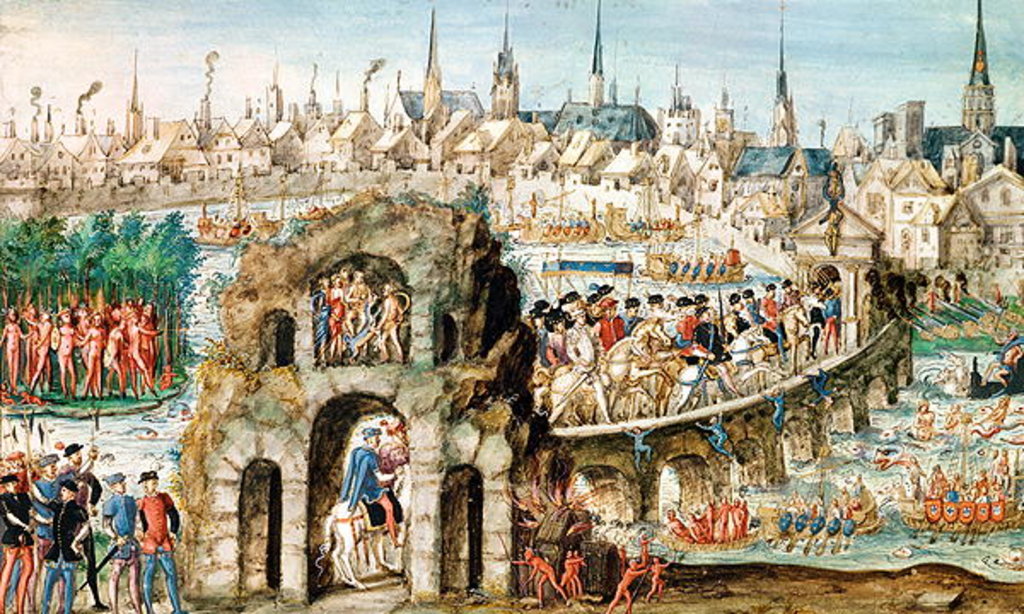 Detail of The Royal Entry Festival of Henri II into Rouen, 1st October 1550 by French School