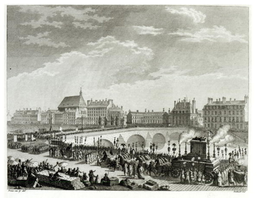 Detail of The Triumph of Voltaire, 11th July 1791 by Jean Louis II Prieur