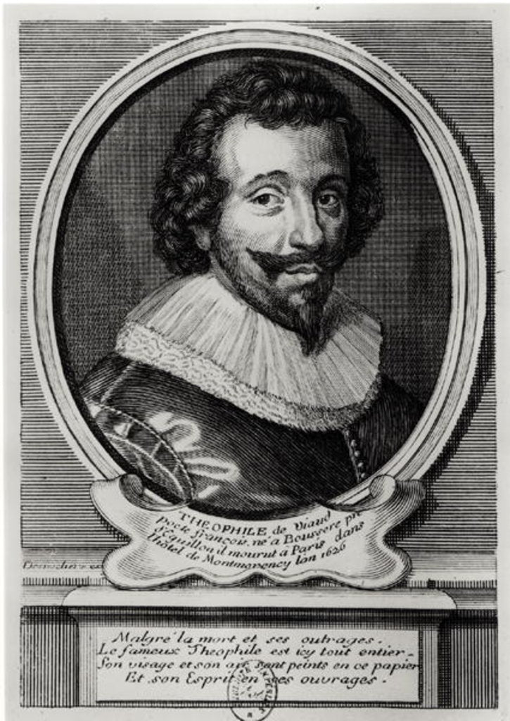 Detail of Portrait of Theophile de Viau by Etienne Jehandier Desrochers