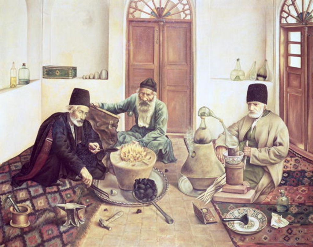 Detail of Alchemists, 1893 by Mehdi Mehdi