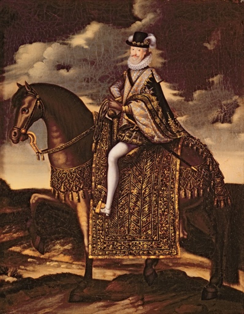 Detail of Equestrian Portrait of Henri IV by French School