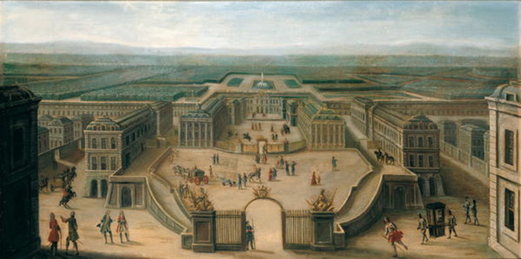 Detail of View of Versailles from the Place d'Armes by French School