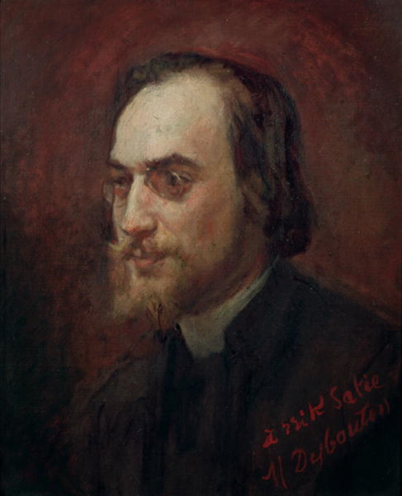 Detail of Portrait of Erik Satie , 19th century by Marcellin Gilbert Desboutin
