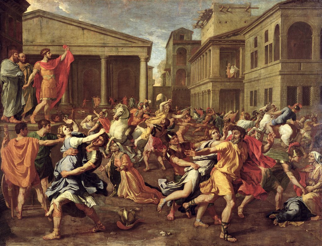 Detail of The Rape of the Sabines, c.1637-38 by Nicolas Poussin