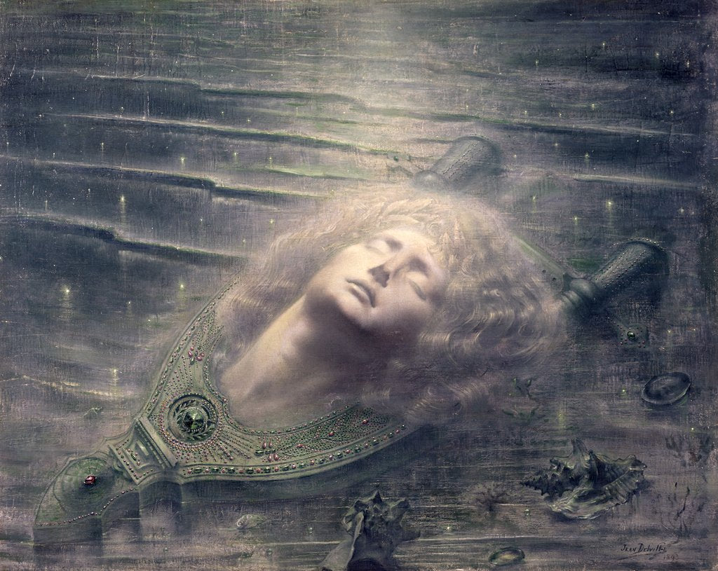 Detail of Orpheus, 1893 by Jean Deville