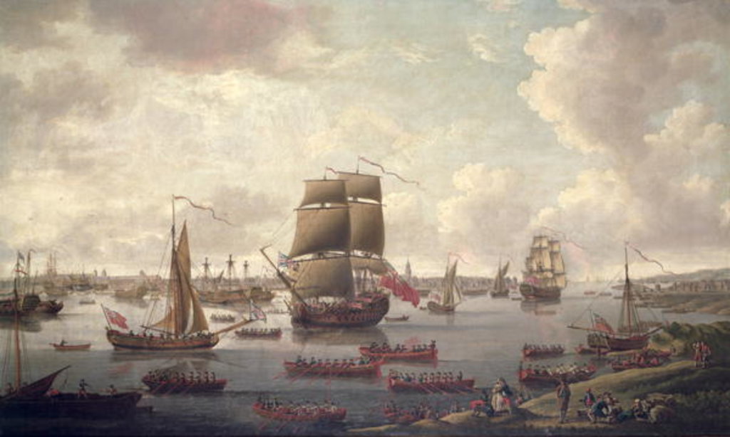 Detail of View of the Thames, 1761 by English School