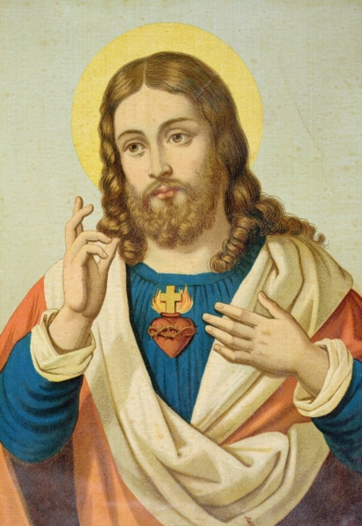 Detail of The Sacred Heart by French School
