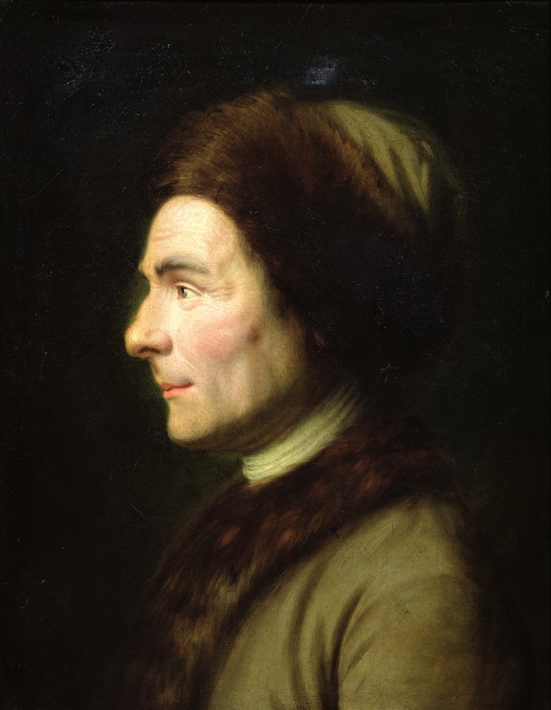 Detail of Portrait of Jean-Jacques Rousseau by French School